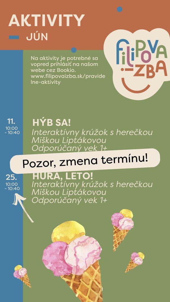 program filipova izba detsky kutik nitra pre deti aktivity udalosti kam s detmi